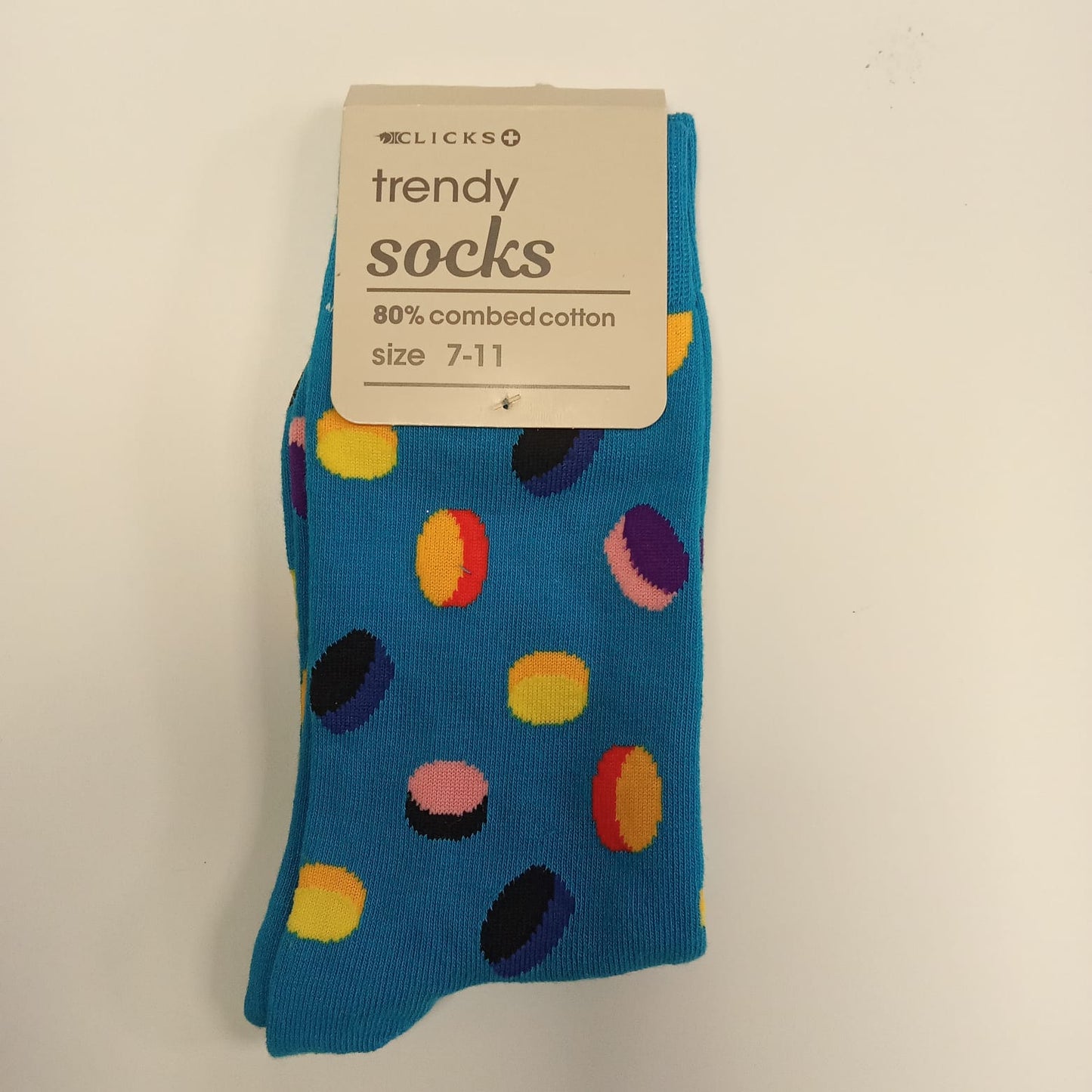 Meias TRENDY SOCKS Azul com bolinhas