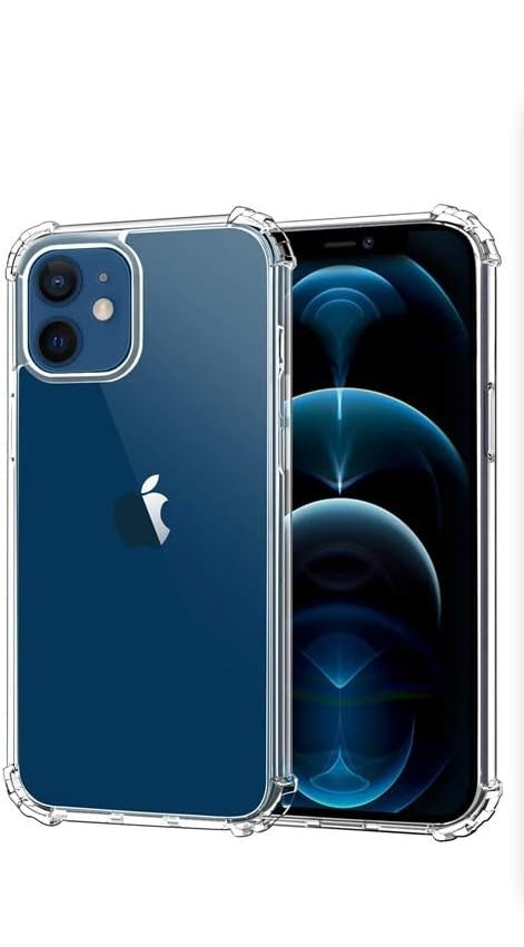 Capa transparente de iphone 12 Pro sem Magsafe