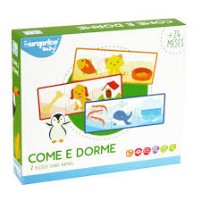 Puzzle para bebés COME E DORME