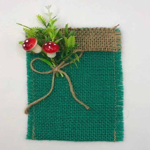 Porta-talher - Cogumelos (verde)