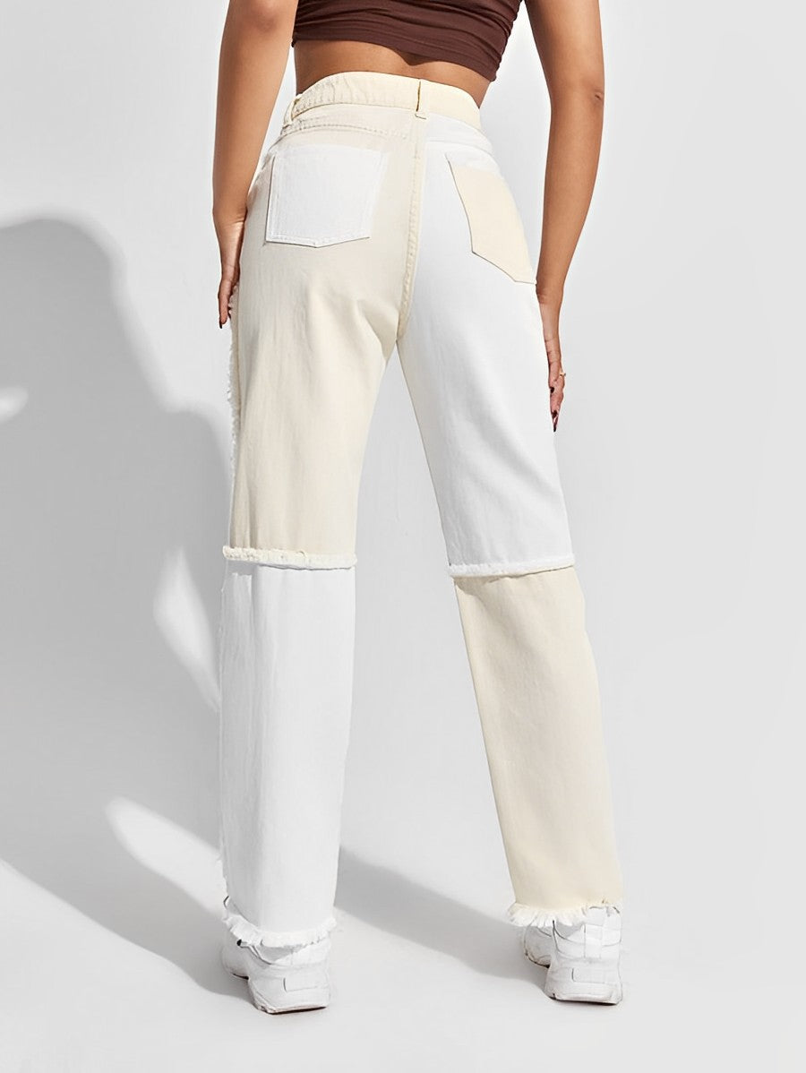 Calça jeans com costura (tam: 28)