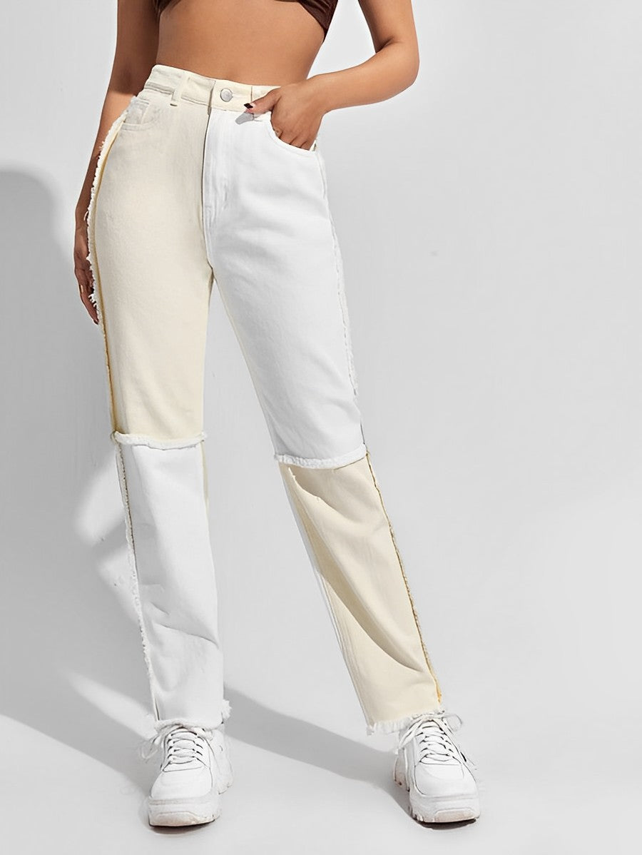Calça jeans com costura (tam: 28)