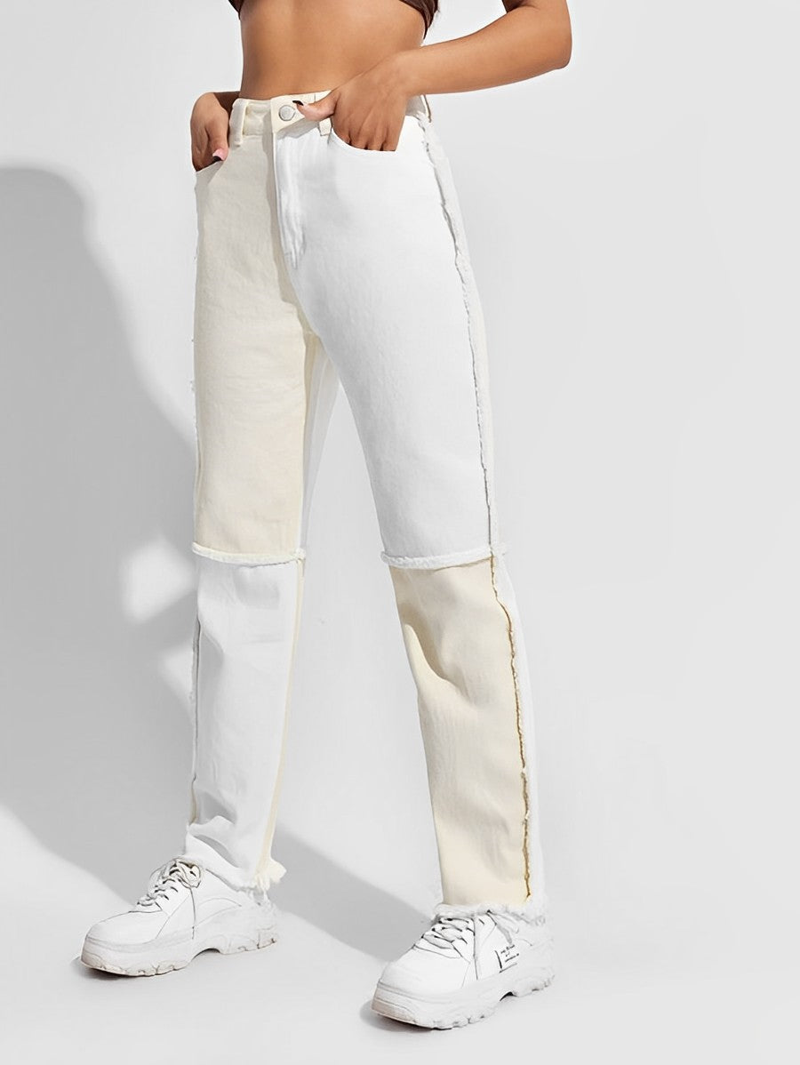 Calça jeans com costura (tam: 28)
