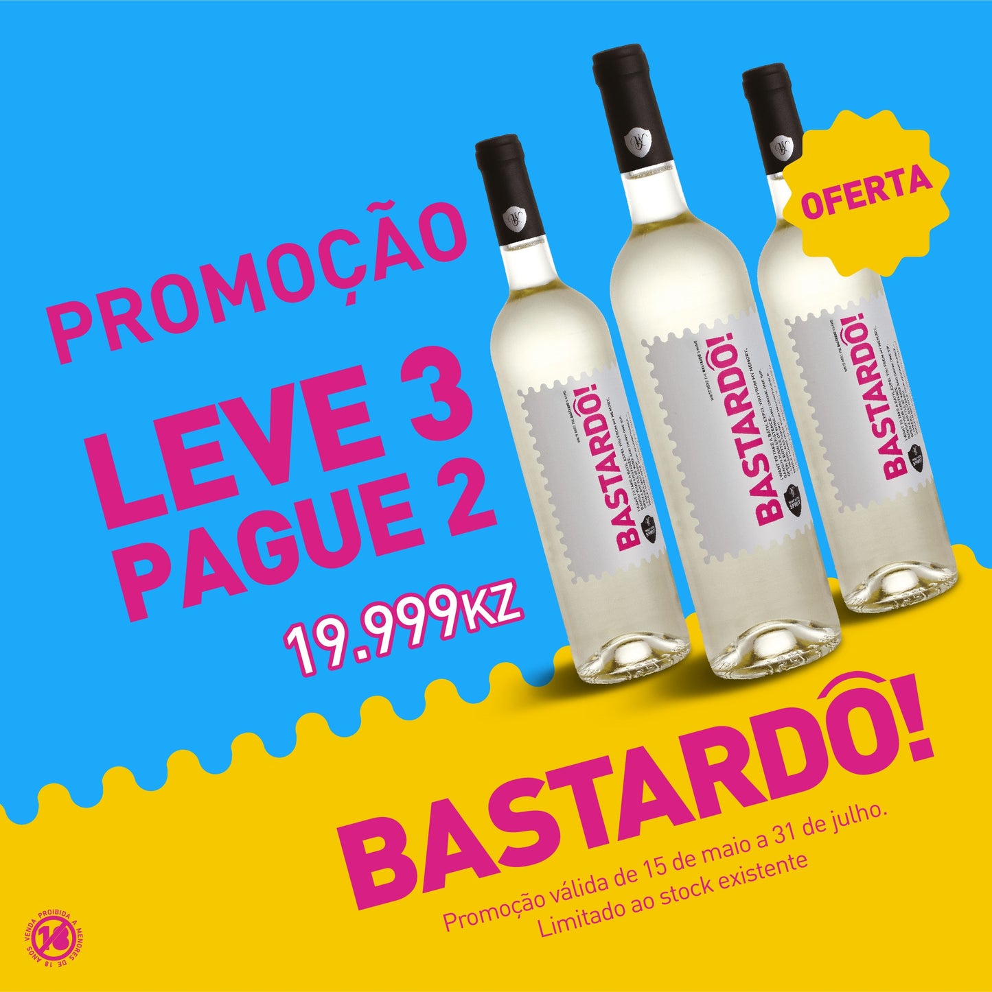 PROMOÇÃO! Vinho BASTARDÔ Branco