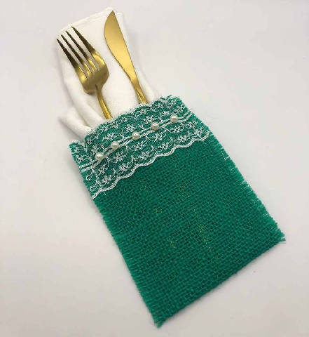 KIT Porta-Talher + Porta-guardanapo (verde)