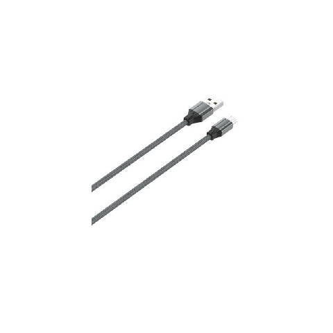 LDNIO CABO USB PARA MICRO-USB 1M CINZA