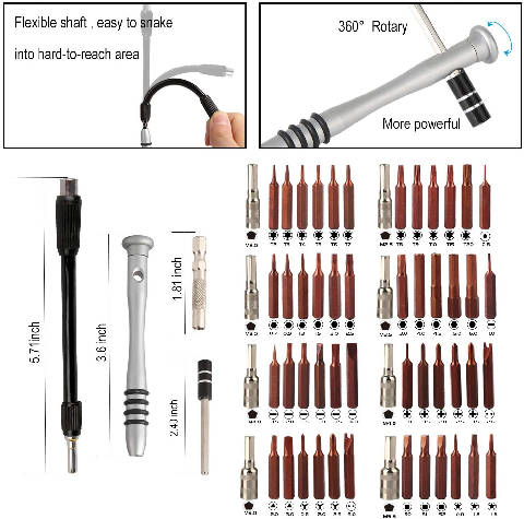 Kit de ferramentas de reparação de eletrônicos