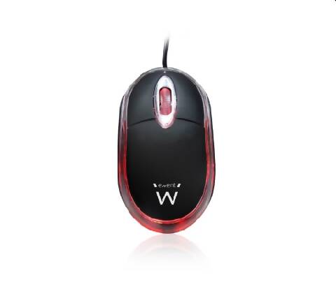 MOUSE EWENT MINI USB OPTICO 1000DPI PRETO