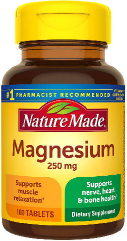 Suplemento de magnésio 250mg - Magnesium Nature Made