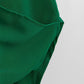 Blusa de alça e wrap frontal - Verde
